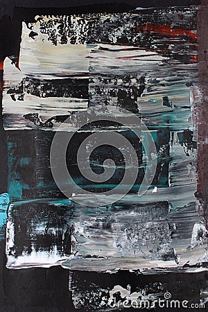 Hand drawn acrylic painting. Abstract art background. Acrylic painting on canvas. Color texture. Fragment of artwork. Brushstrokes Stock Photo