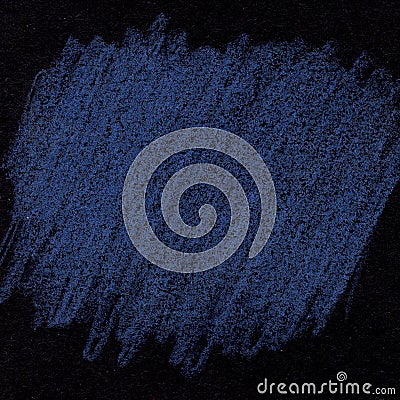 Blue chalk texture on black background Stock Photo