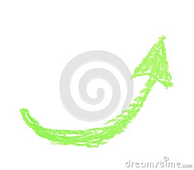 Hand drawn arrow symbol isolated Stock Photo