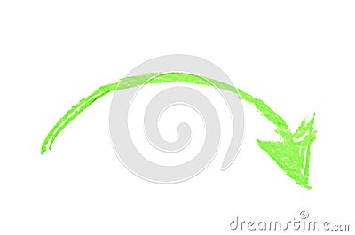 Hand drawn arrow symbol isolated Stock Photo