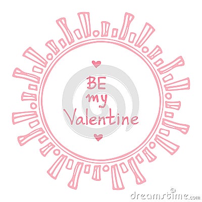 Valentines borders-09 Vector Illustration