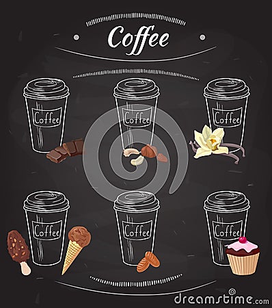 Hand Drawn Coffee Collection Vector Illustration