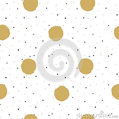 Hand drawn creative background. Simple minimalistic seamless pattern. Stock Photo