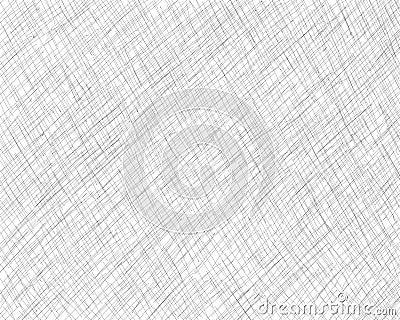 Hand drawn cross-hatching with a pencil. Oblique grey fine lines, scribble, Doodle, daub. Vector overlay. Isolated background. Vector Illustration