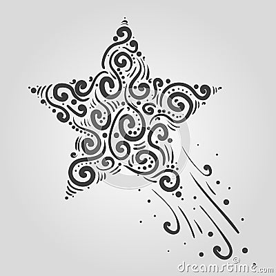 Hand drawn effect vector. Scrawl elements. Notebook abstract draw for your design. Vector Illustration