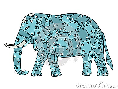 Hand Drawn elephant Vector Illustration