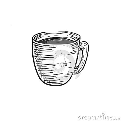 Hand drawn glass cup illustration designs Vector Illustration