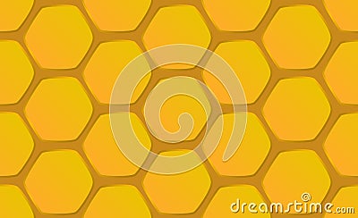 Hand-drawn honeycomb background vector illustration Vector Illustration