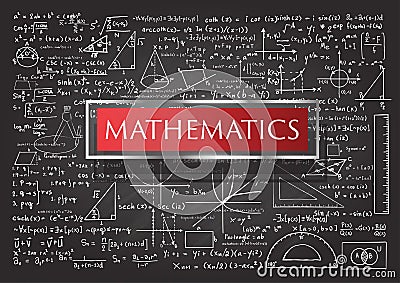 Hand drawn Mathematics Vector Illustration