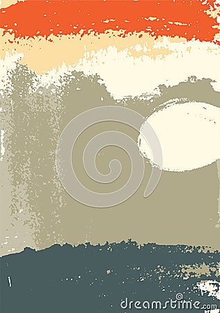 Hand drawn painting brush strokes stain abstract background. Vector illustration. Vector Illustration