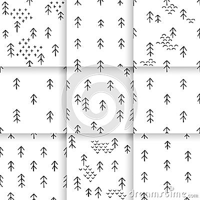 Hand drawn pattern Vector Illustration