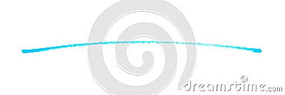 Hand drawn pencil line with light blue color Stock Photo