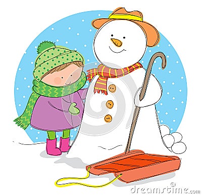 Winter Season Vector Illustration