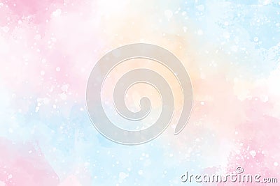 pink multi color sweet candy valentines wet wash splash watercolor background eps10 vectors illustration Vector Illustration