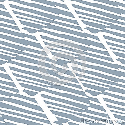 Hand drawn scribble seamless pattern. Abstract geometric striped shapes texture Cartoon Illustration