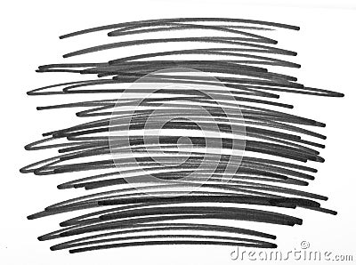 Hand drawn scribble smears Stock Photo