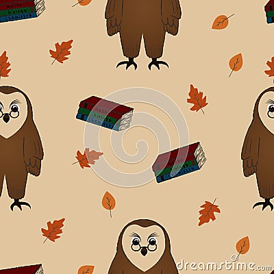 Hand drawn seamless pattern happy teachers day. Vector Illustration