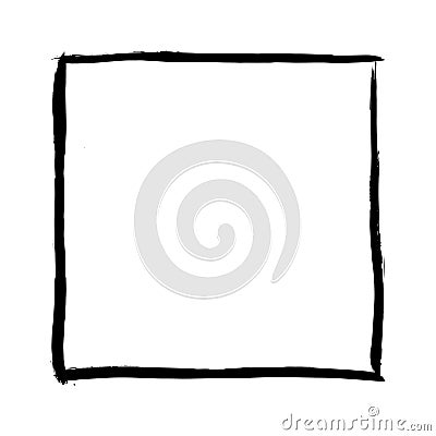 Hand drawn square frame Vector Illustration