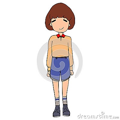 Hand drawn Stranger things character Will Byers. Stock vector illustration Vector Illustration