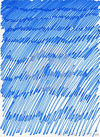Hand drawn texture. Abstract striped doodle style. Outline drawing. Classic blue and white background. Graphic sketch. Pattern. Fo Stock Photo