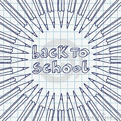 Back to School greetings Vector Illustration