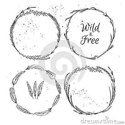 Hand drawn vector illustration. Vintage decorative collection. Vector Illustration