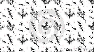 Hand drawn vector Merry Christmas rough freehand graphic design Vector Illustration