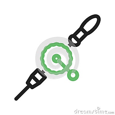 Hand Drill Vector Illustration