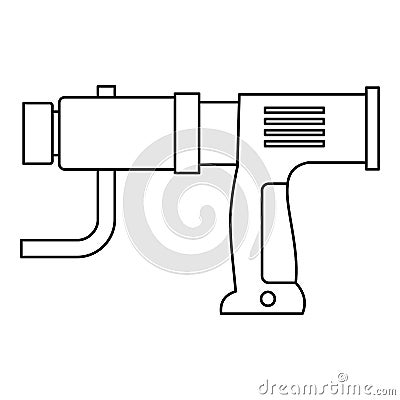 Hand drill icon outline Vector Illustration