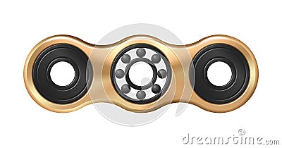 Hand fidget spinner toy - stress and anxiety relief. Vector Illustration