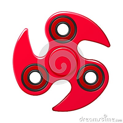 Hand fidget spinner toy - stress and anxiety relief. Vector Illustration