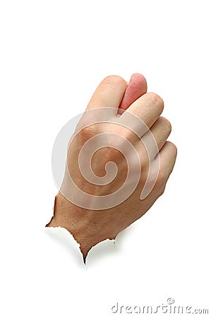 Hand fig sign Stock Photo