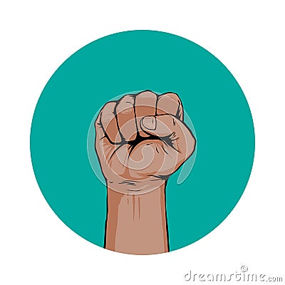 Hand fist Stock Photo