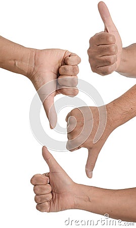 Hand gestures Stock Photo