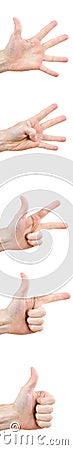 Hand gestures Stock Photo