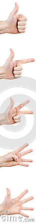 Hand gestures Stock Photo