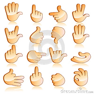 Hand Gesturing Vector Illustration