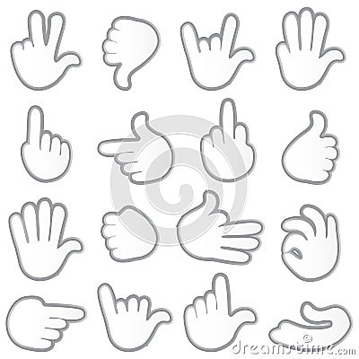 Hand Gesturing Vector Illustration