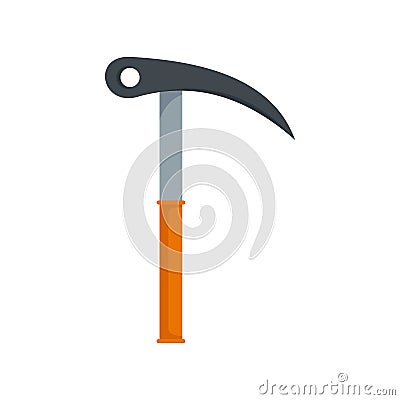 Hand hiking hook icon, flat style Vector Illustration