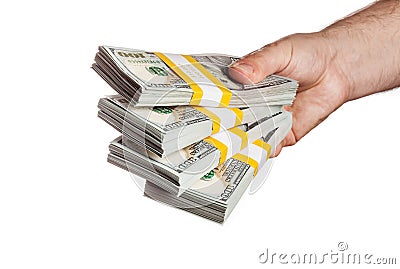 Image result for holding bundle of money dollar