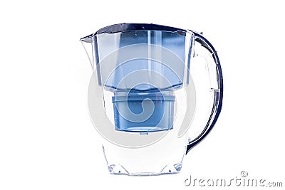 Holding Purifying Water Jug Stock Photo