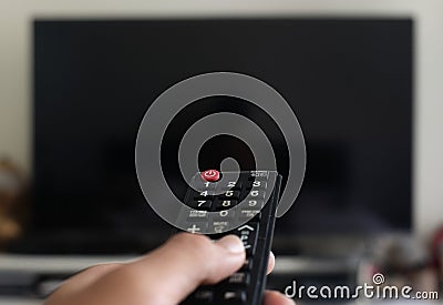 Remote control for TV Stock Photo
