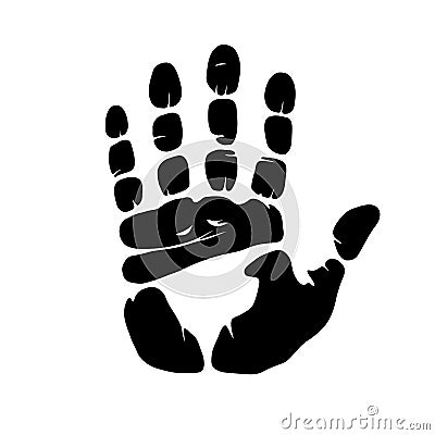 Hand imprint Vector Illustration