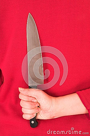 Hand with Knife #5 Stock Photo