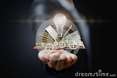 In hand knowledge of the ideas and mechanism . Stock Photo