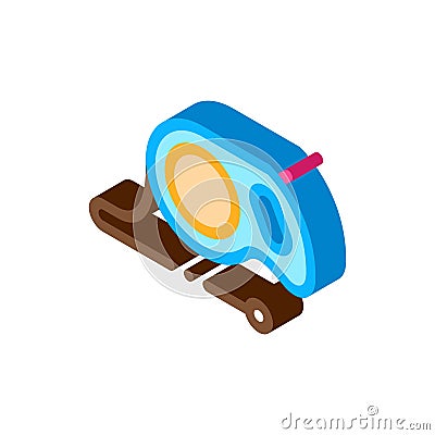 Hand Leash isometric icon vector illustration Vector Illustration