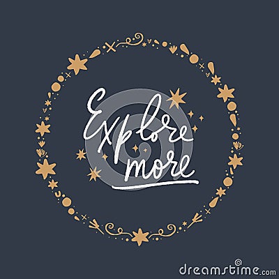 Unique stylish calligraphy design for posters, cards, mugs and other. Vector Illustration, clipart Stock Photo