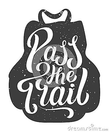 Pass The Trail Vector Illustration