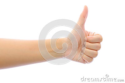 Hand like concept Stock Photo