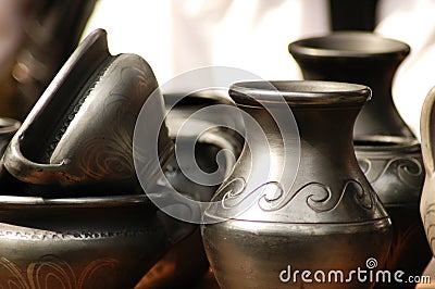 Hand Made Bowls - Romania Stock Photo